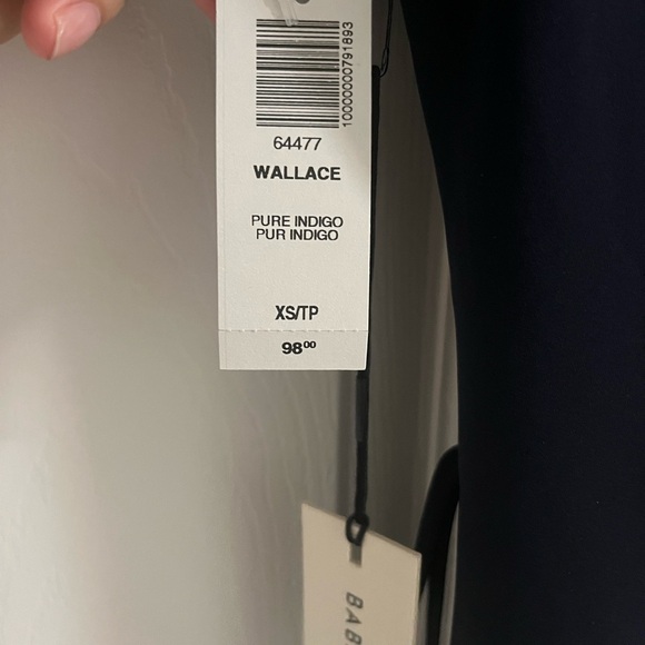 Babaton Wallace Wrap Mini Dress Pure Indigo - Picture 2 of 4